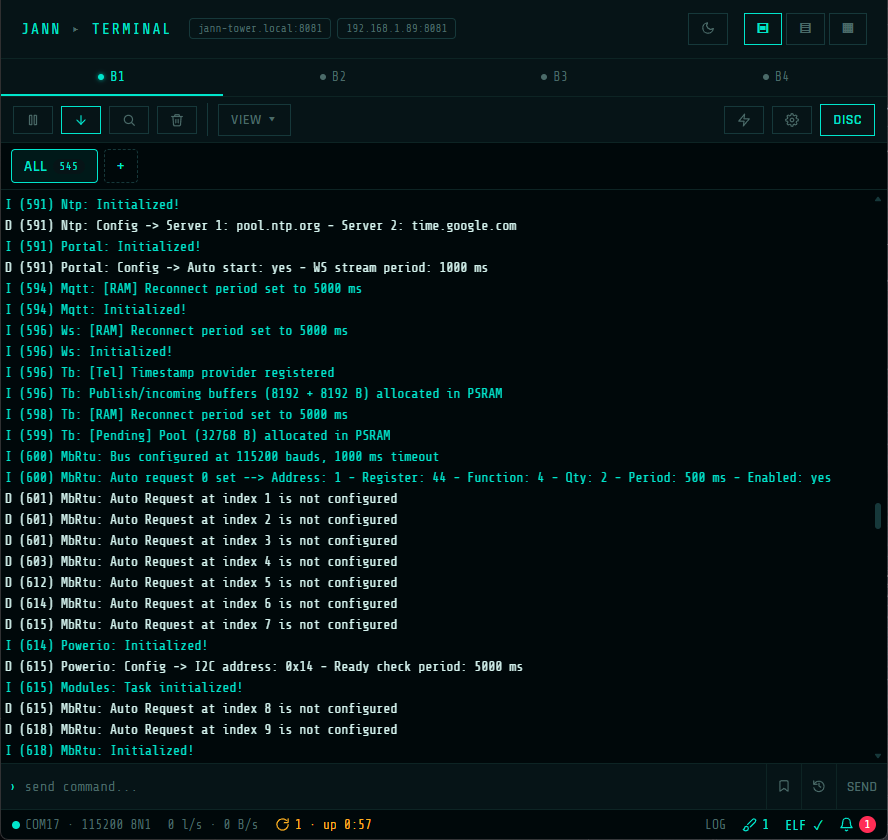 Aplicación de monitoreo