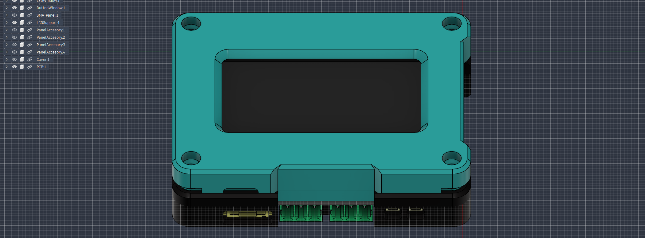 Diseño 3D de la carcasa de Shikimate